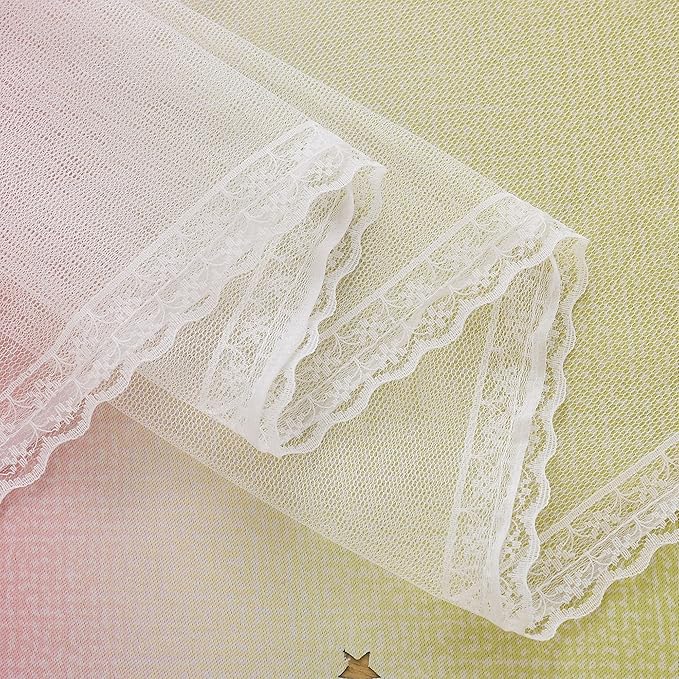 XiDi Pink Yellow Curtains for Bedroom Decor Blackout Curtains for Girls Kids - Image 6