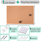 Mr. Pen- Cork Board, Bulletin Board, Cork Bulletin Board, Framed Cork Board - Image 2