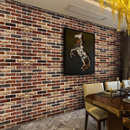 10-Pack 52 Sq.Ft 3D Wall Panels Peel and Stick 3D Faux Brick Wallpaper Peel and - Image 3