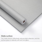 24"x393" Grey Grasscloth Peel and Stick Fabric Textured Contact Paper Removable - Image 3