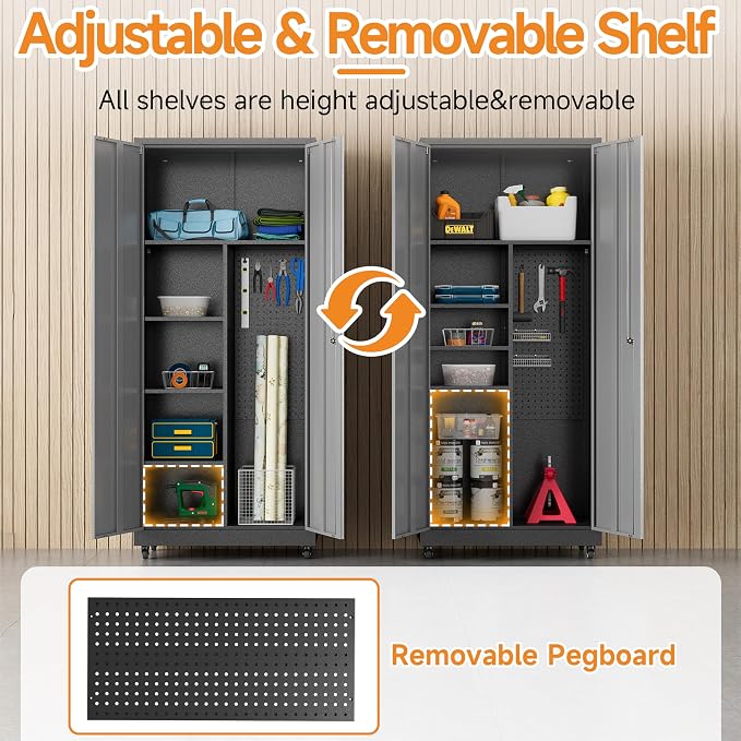 Metal Garage Storage Cabinet - Image 5