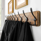 SKOLOO Rustic Large Wall Mounted Coat Rack-38.6'' Long Coat Rack - Image 2