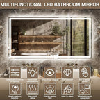 FENNIO Full Length Mirror with Lights, Free Standing Lighted Floor Mirror - Image 5
