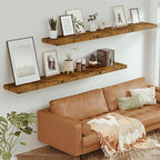 Vivelove 12 Inch Deep Floating Shelves 72 inch Long, 72 x 12 Wide Wall Shelves - Image 7