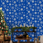 Kochorie 100 Ft x 54 Inch Blue Snowflake Tablecloth Roll - Image 5