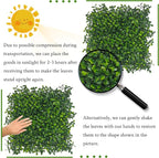 Artificial Grass Wall Panel, Outdoor Patio Balcony Privacy & Ivy Fence Covering - Image 4
