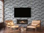 Guvana 17.3"×590" Brick Peel and Stick Wallpaper Grey Brick Contact Paper Self - Image 4