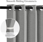 RYB HOME Accordion Style Room Divider Curtain-100% Blackout Folding Accordion - Image 3