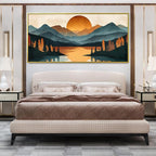 Colorful Mountain Boho Wall Art - Image 6