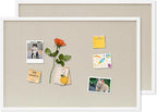 DAHAPYBOO Cork Board with Linen White 2Pack, Bulletin Board 30"x20" Hanging by DAHAPYBOO