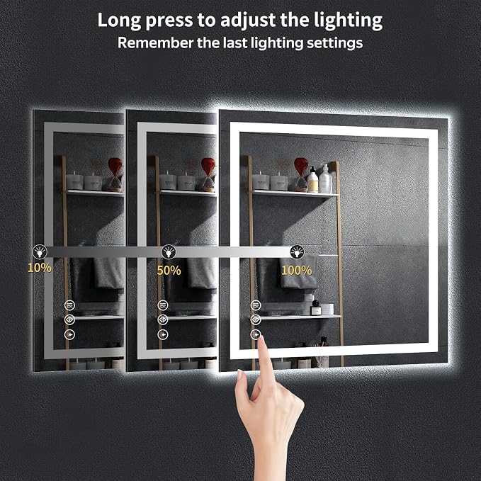 30"x30" LED Bathroom Mirror - Image 6