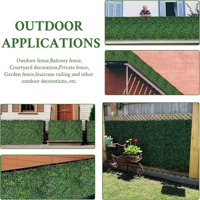 Artificial Ivy Privacy Fence Screen: 72"x 144" 4-Layer Leaf UV-Anti Faux - Image 6