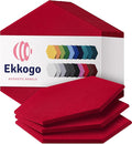 Acoustic Panels 12-Pack Soundproof Wall Panels 12"X10.4"X0.4" Sound Panels High by EkkogoAcousticPanels