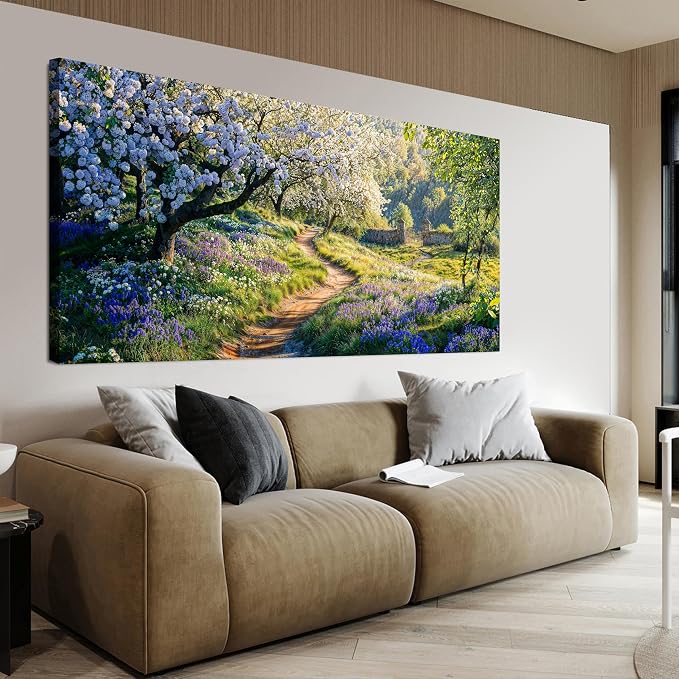 Canvas Wall Art Decor Large Modern Green Wall Art by TAIJXAGSG