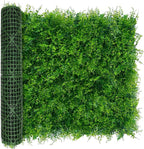 Greenery Faux Grass Wall Backdrop 40"x120"（33.5 SQFT） UV-Anti Artificial Green by DOPGIB