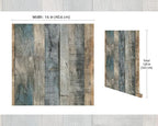 FLFK Vintage Wallpaper Peel and Stick Grey Wood Contact Paper Removable - Image 2