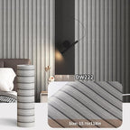 Haimin Wood Grain Slat Wall Panels Peel and Stick Faux Wood Thick Wallpaper - Image 2