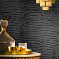 Fititem Black Peel and Stick Wallpaper 787inL 17.3inW Black Contact Paper by Fititem__FitYourHome