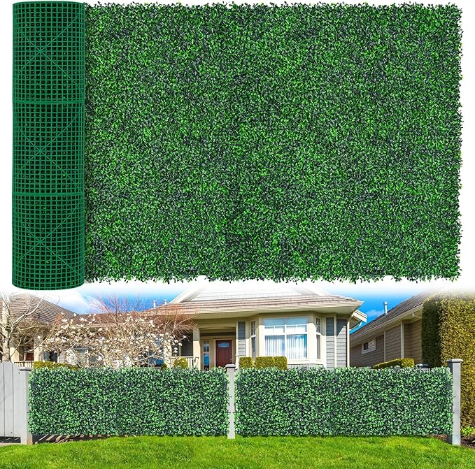 Yangrass Boxwood Roll Panels, UV-Anti Faux Boxwood Roll Grass Wall Panels by LivingGreenEveryDayShine