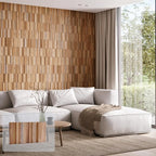 Wall!Supply 3D Wall Panels – Reclaimed Vertical Asian Teak Wood – Home Decor - Image 2