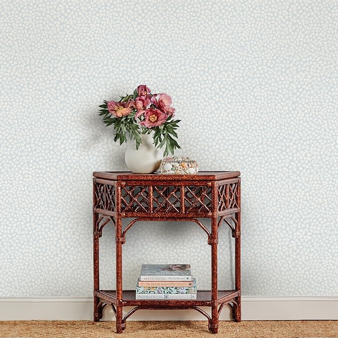NuWallpaper x Society Social Sea Fern Blue Mist Peel and Stick Wallpaper - Image 3