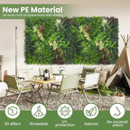 Artificial Grass Wall Boxwood Plant Panel: 20"x20" UV Resistant Green Leaves - Image 4