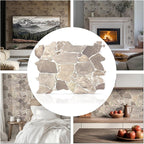 CONCORD WALLCOVERINGS ™ Retro-Art 3D Faux Stone Wall Panels, Lightweight PVC by ConcordWallcoverings