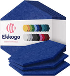 Acoustic Panels 12-Pack Soundproof Wall Panels 12"X10.4"X0.4" Sound Panels High by EkkogoAcousticPanels