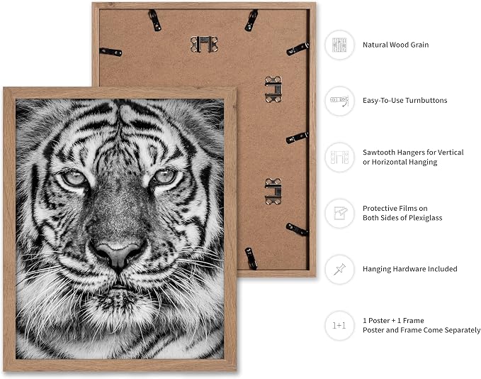Poster Master Vintage Tiger Face Print - Image 2