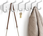 pickpiff Coat Rack Wall Mounted Heavy-Duty: Metal Coat Hanger 6 Hooks - Image 4