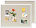 DAHAPYBOO Cork Board with Linen White 2Pack, Bulletin Board 23"x17" Hanging by DAHAPYBOO