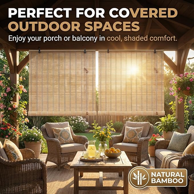 Bamboo Blinds for Interior Windows, Custom Bamboo Shades for Indoor Windows - Image 4