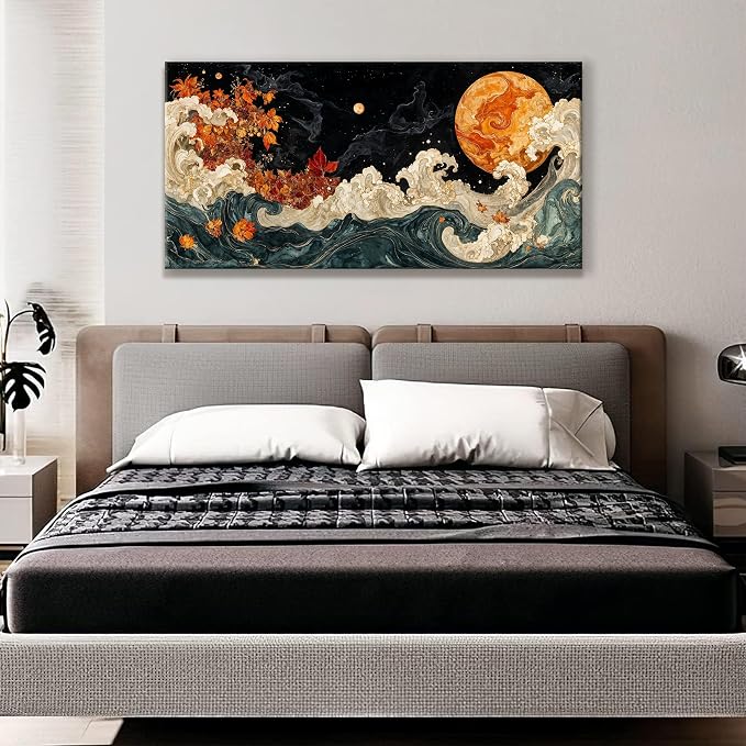 Suconvng Colorful Canvas Art Wall Decor Painting Picture Modern Boho Abstract - Image 6