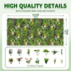 Artificial Grass Wall Roll Panels: 6FT x 12FT Boxwood Hedge Panels, UV-Anti - Image 2