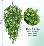 Waipfaru 4Pcs Fake Hanging Plants 3ft Fake Plants UV Resistant Fake Vines - Image 3
