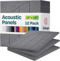 Acoustic Panels 12-Pack Soundproof Wall Panels 12"x12"x0.4" Decorative Sound by EkkogoAcousticPanels
