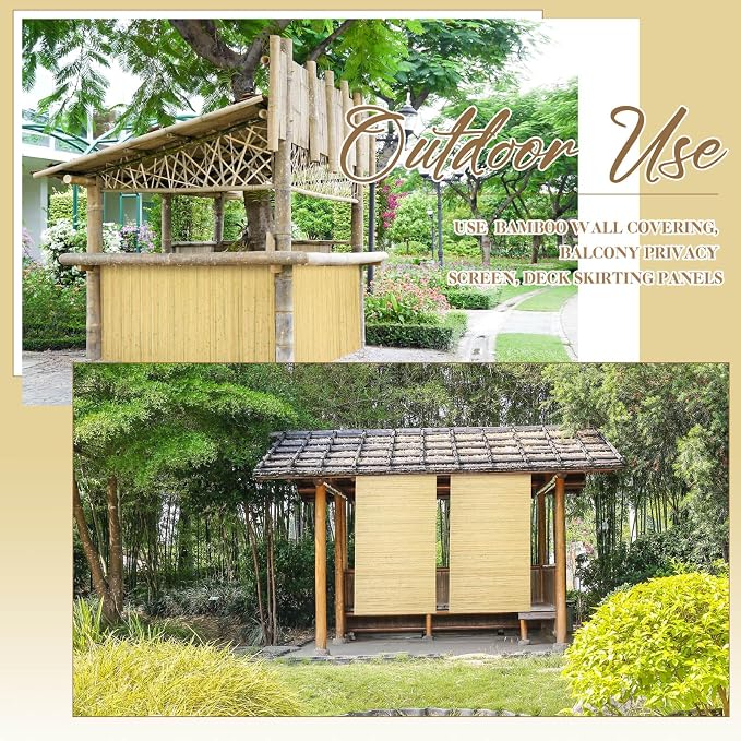 Juexica 1 Pcs Natural Bamboo Wall Panel - Image 4
