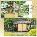 Juexica 2 Pcs Natural Bamboo Wall Panel - Image 5