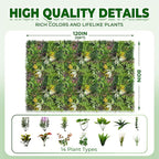 Artificial Grass Wall Roll Panels: 80''x120''Boxwood Hedge Panels, UV-Anti - Image 2