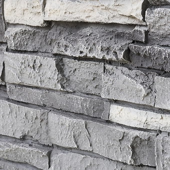 Faux Stone Wall Panels 2-Pack PU Stone Veneer Siding, Mortarless Faux Rock - Image 6