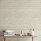 JiffDiff Grasscloth Wallpaper Peel and Stick Cream Grassweave Stick on - Image 8