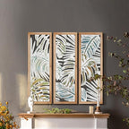 XIAOAIKA Boho Hand-Carved Wood Wall Art Decor, 35.5" Tropical Leaf Design - Image 6