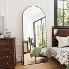 Rowjut Full Length Mirror Arched Floor Length Mirrors, Aluminum Frame - Image 2