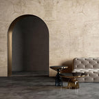 WADILE Beige Concrete Wallpaper 15.7 in * 354 in, Cement Contact Paper 3D Matte - Image 4