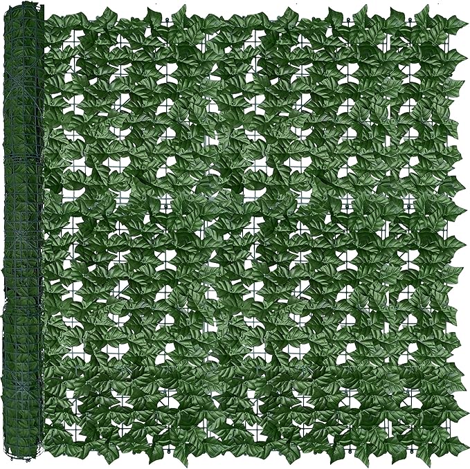 ODTORY Artificial Ivy Privacy Fence Wall Screen, 48x120 in UV-Anti Faux by ODTORYHOME