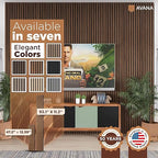 Avana Acoustic Wood Wall Panels – 93.2x11.25 Inch Panels – Fits 94x12 Layout – - Image 7