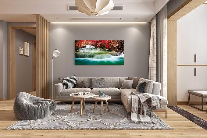Cao Gen Decor Art-S05150 Wall Art 1 Pieces Waterfall Canvas Print Landscape - Image 4