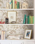Erfoni 16.9" x394" Beige Floral Peel and Stick Wallpaper Boho Floral Leaf - Image 7