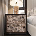 BAYYA Extra Wide Marble Granite Peel and Stick Wallpaper Brown Thicken - Image 5