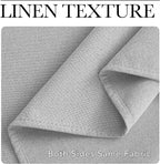 NICETOWN Vintage Open Linen Weave Flax Wall to Wall Room Dividers Curtain - Image 5